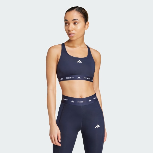 modrá Podprsenka Techfit Medium-Support