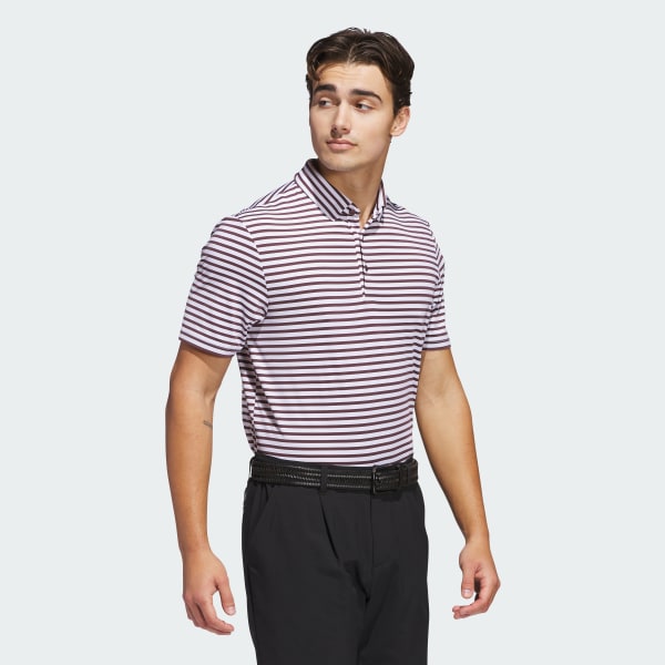 White Ultimate365 Stripe Polo Shirt