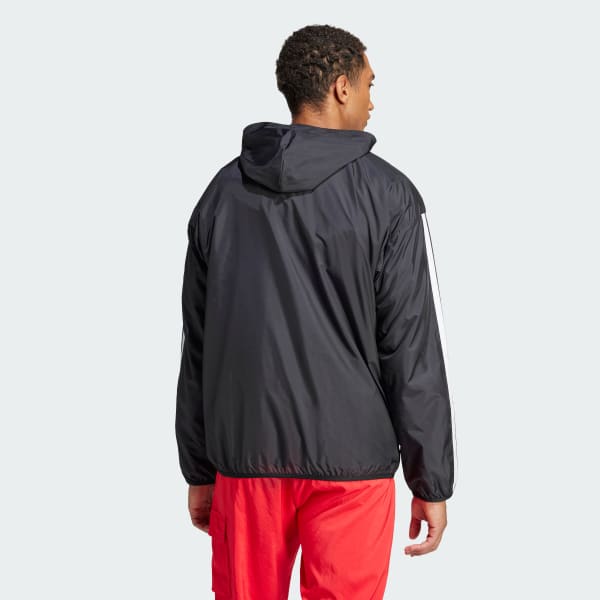 Nero Giacca a vento Essentials 3-Stripes