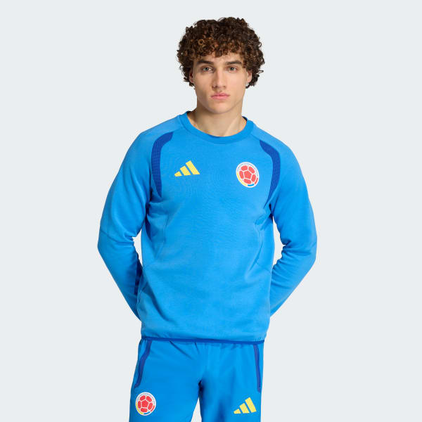 Azul Buzo de cuello redondo Tiro Travel de Colombia