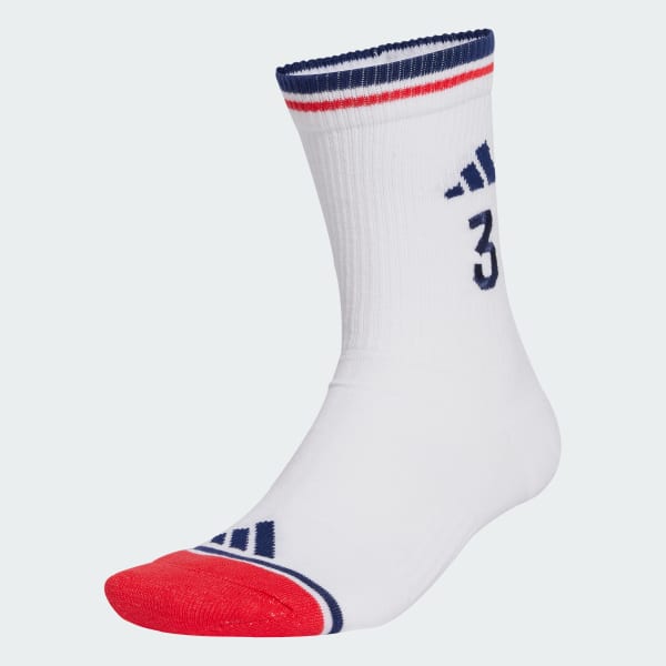 White Graphic Socks
