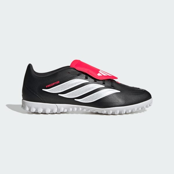 Svart PREDATOR CLUB Fold-Over Tongue Turf Football Shoes