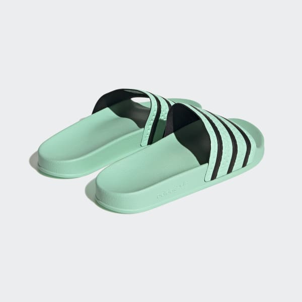 Mint green adidas slides outlet