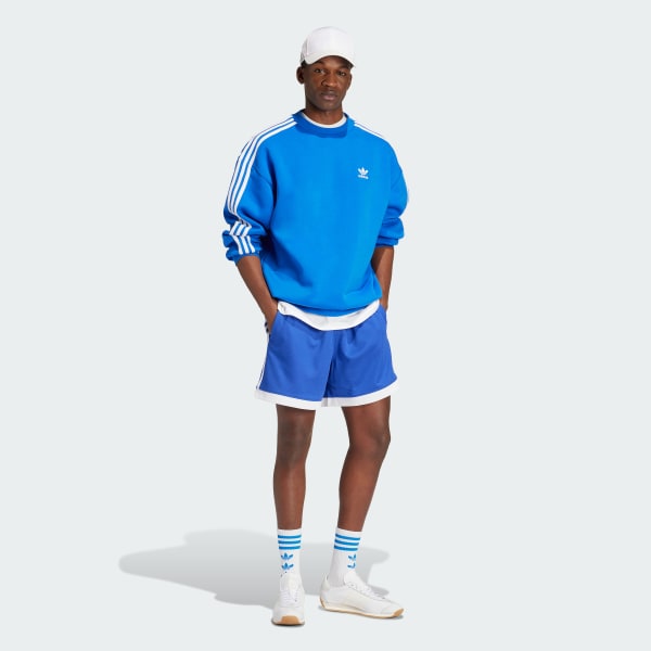 Blu Felpa adicolor Oversized Crew