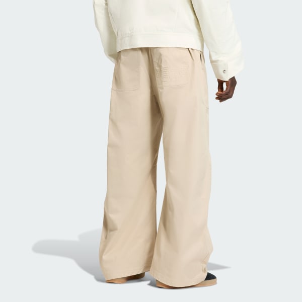 Beige PREMIUM ESSENTIALS WIDE Trousers
