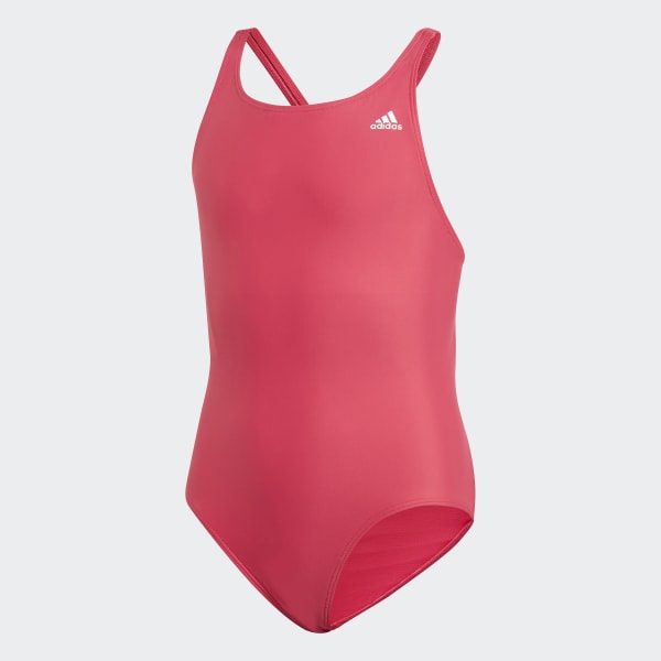 adidas Solid Fitness Swimsuit - Pink 