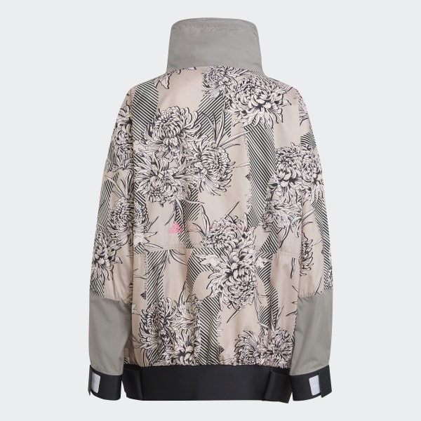 Grey and pink adidas jacket online