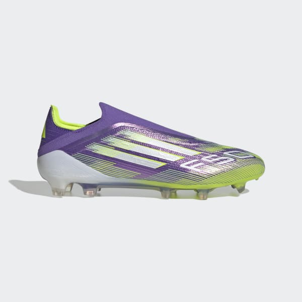 adidas F50 Elite Laceless Firm Ground Cleats - Purple | Free