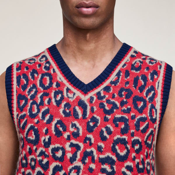 adidas WALES BONNER KNIT VEST - Blue | Free Shipping with adiClub