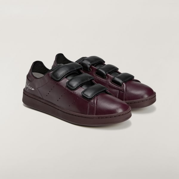 Bordo Y-3 Stan Smith Cırt Cırtlı Ayakkabı