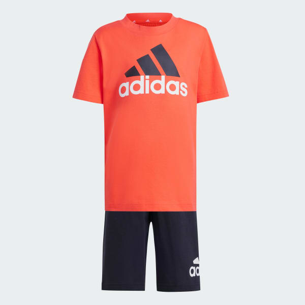 Completo Essentials Logo Tee and Short Arancione adidas adidas Italia