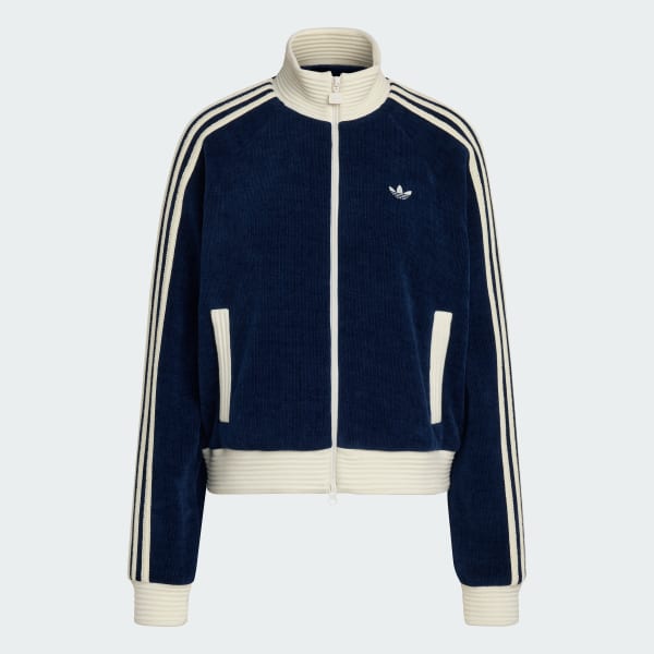 Azul CHAQUETA DEPORTIVA ADIDAS ORIGINALS EN TEJIDO DE TERCIOPELO