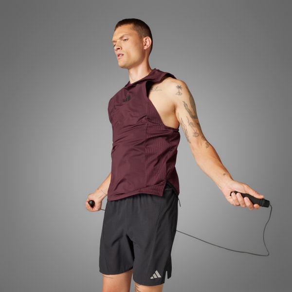 สีแดงเบอร์กันดี เสื้อกล้าม Designed-for-Training Intensity