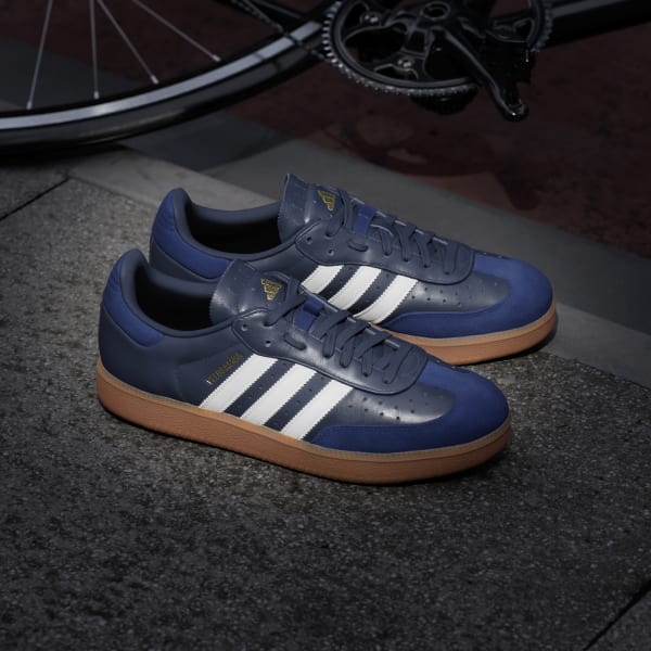 Adidas leather shoes blue shop