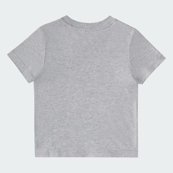adidas Two-Piece Short Sleeve Graphic Cotton Heather Tee and
