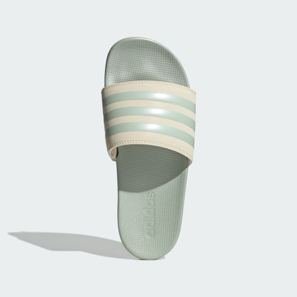 White Adilette Comfort Slides