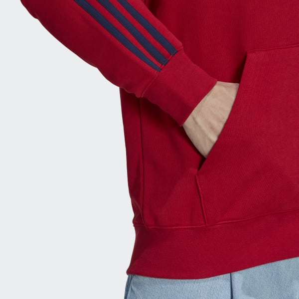 Rood Spanje 3-Stripes Ritshoodie TS902