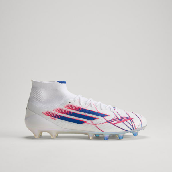 Hvid F50 SPARKFUSION ELITE Mid-Cut Firm Ground / Artificial Ground fodboldstøvler til kvinder