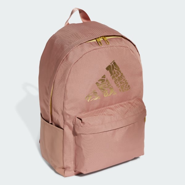 Pink Golden Logo Classic Backpack