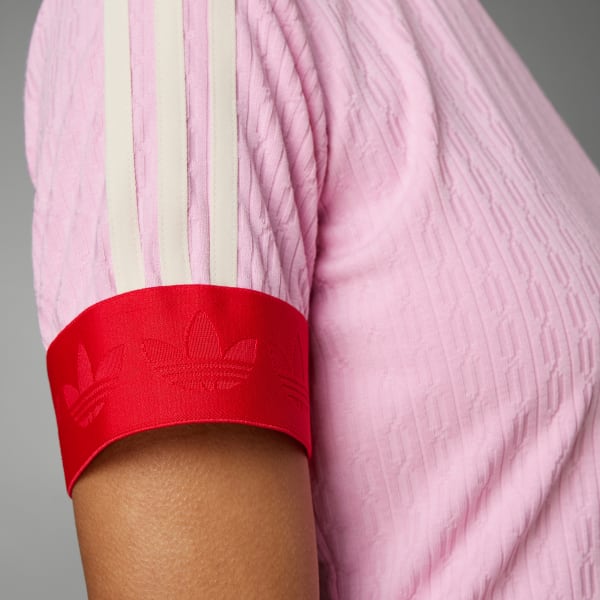 adidas Adicolor 70s Knit Tee - Pink | Free Shipping with