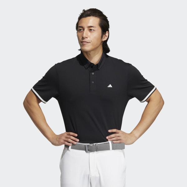 Black Statement Punching Polo Shirt
