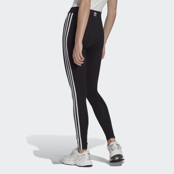 adidas Originals – Schwarze Leggings mit den drei Streifen in  Schlangenoptik