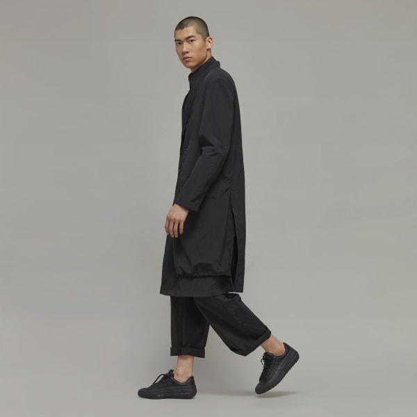 Negro CR NYL OVRCOAT