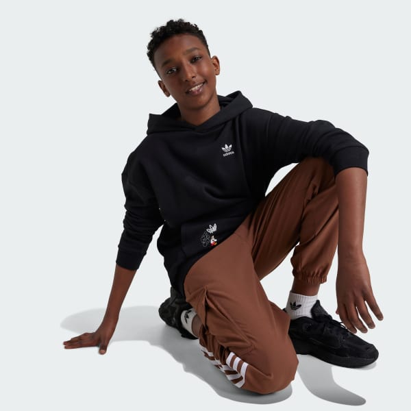 Preto Moletom Capuz adidas x Disney Mickey Mouse Infantil
