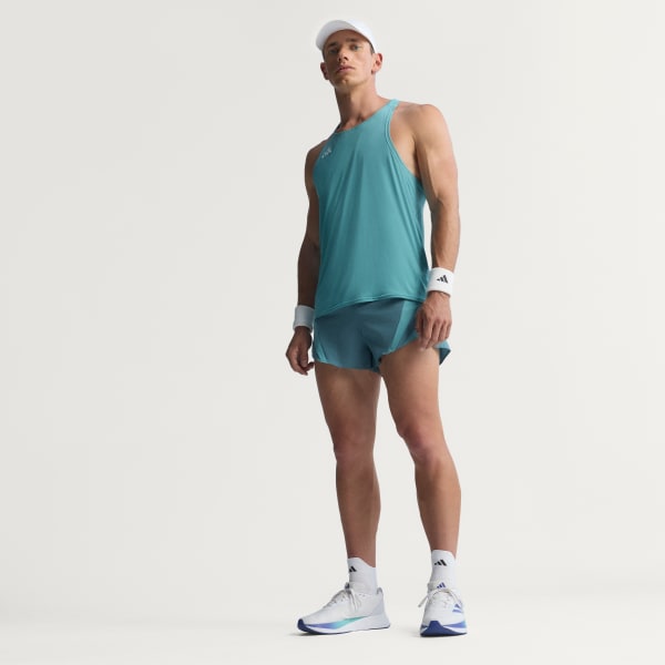 Groen Adizero Archive Gel Hardloopshort