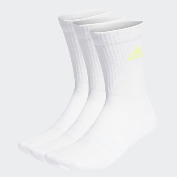 adidas Cushioned Crew Socks 3 Pairs - White | adidas Ireland