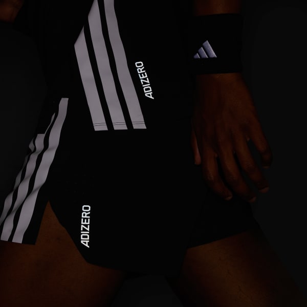 adidas Adizero Running Split Shorts - Black | Free Shipping