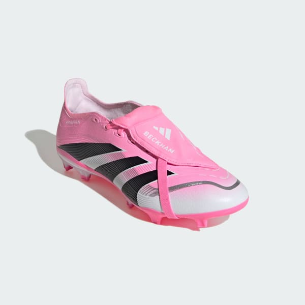 Pink Predator League Fold-Over Tongue Firm/Multi-Ground Cleats