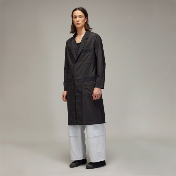 Siyah Y-3 Ultralight Naylon Blazer Palto