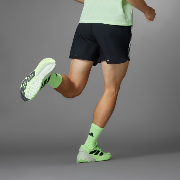 สีดำ กางเกงขาสั้น Own the Run 3-Stripes