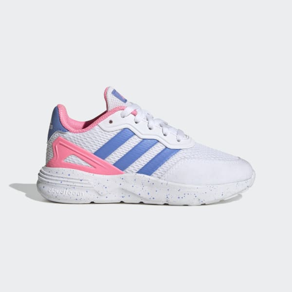 Women's white lace adidas shoes top