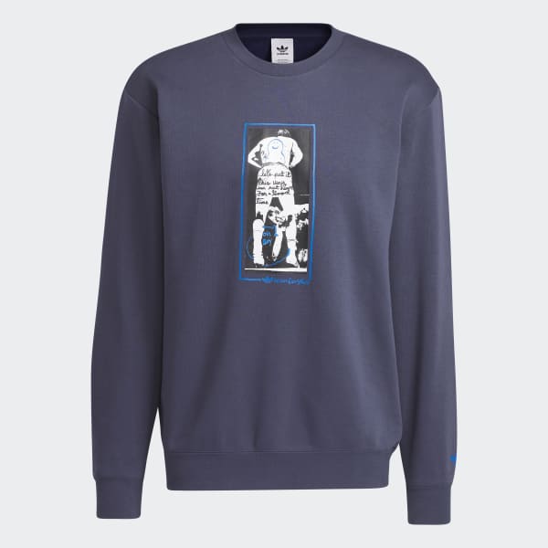Adidas street graphic crew sweatshirt store