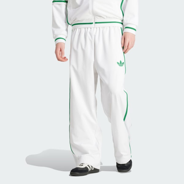 White Tennis Woven Track Tracksuit Bottoms