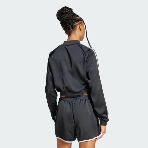 Svart Adicolor Satin Treningsoverdel