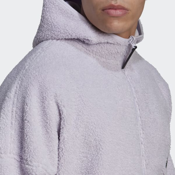 Purple Polar Fleece Full-Zip Sweatshirt GE261