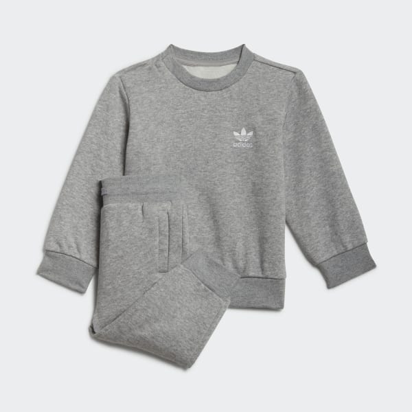 Gris Conjunto Sudadera Adicolor Cuello Redondo