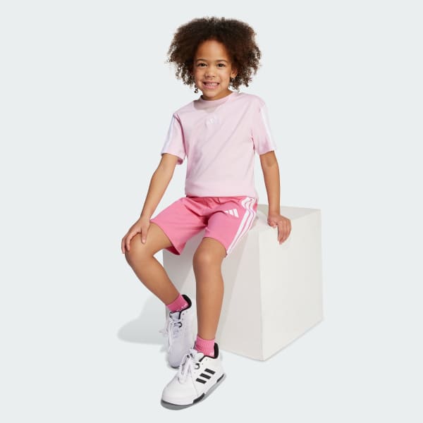 Pink Essentials Tee Set Kids