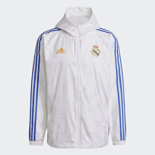 Jaqueta Corta-Vento Real Madrid Branco adidas adidas Brasil