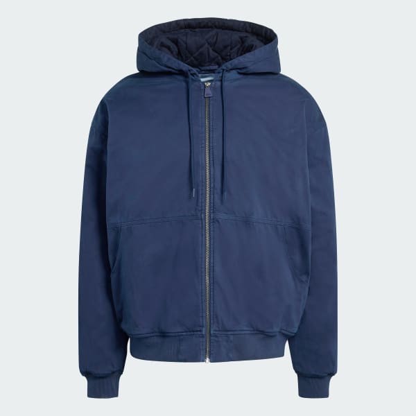 ブルー エキップメント ドリル 中わた入りパーカー