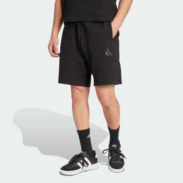 Black ALL SZN Waffle Knit 7-inch Shorts