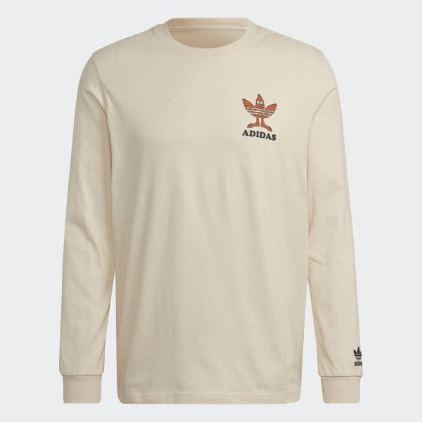 Μπεζ Graphic Fun Long Sleeve Tee WR248