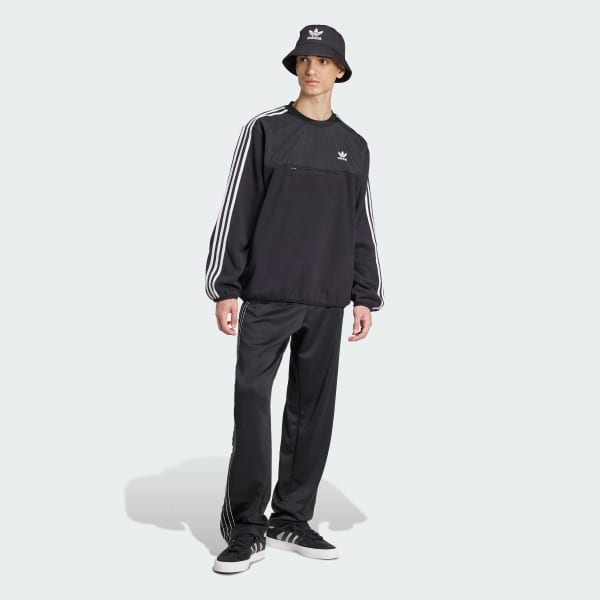 Adidas Originals Adicolor Polar Crewneck Sweatshirt Men Black 2XL