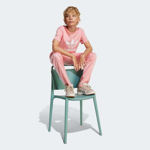 Pink Adicolor Trefoil Tee Kids