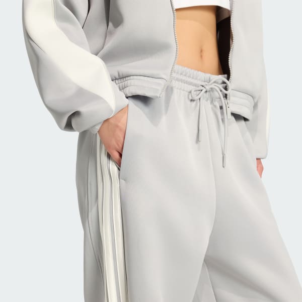 アディダス Stadium スリーストライプス トラックパンツ - グレー