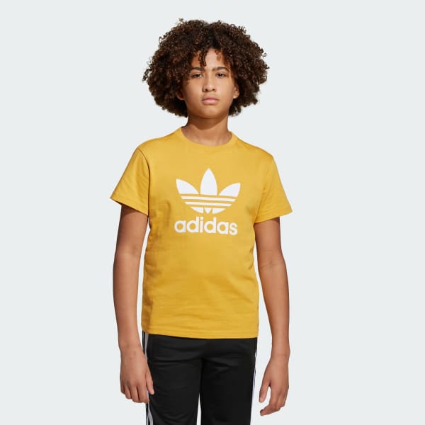 Gelb Adicolor Trefoil Kids T-Shirt