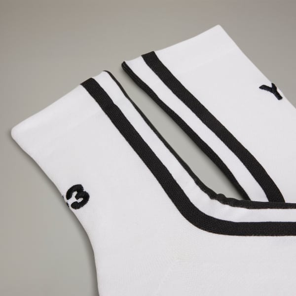 Blanc Chaussettes Y-3 Stripes
